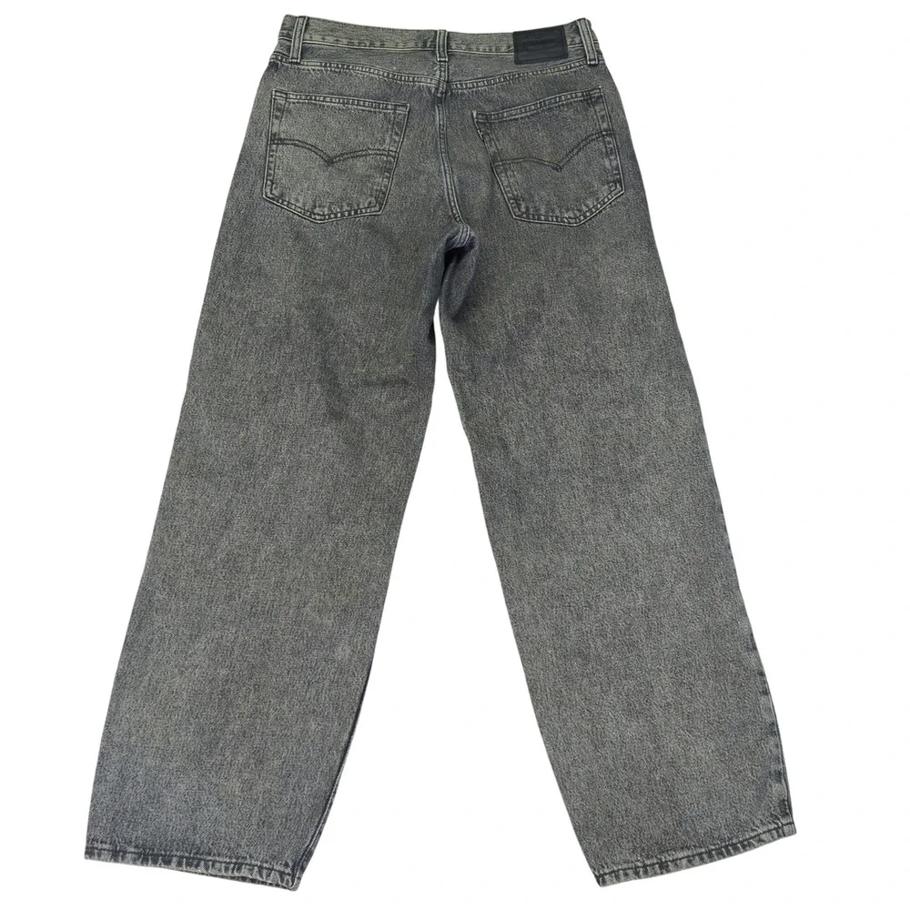 Levi's Premium Baggy Dad Jeans Women's Size 28 Gray Wash High Waist Denim - Picture 2 of 9